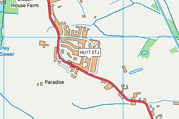 HU17 0TJ map - OS VectorMap District (Ordnance Survey)