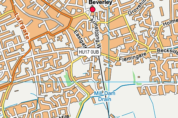 HU17 0UB map - OS VectorMap District (Ordnance Survey) HU17 0UB map - OS VectorMap District (Ordnance Survey)