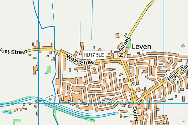 HU17 5LE map - OS VectorMap District (Ordnance Survey) HU17 5LE map - OS VectorMap District (Ordnance Survey)