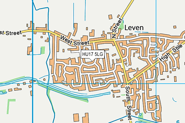 HU17 5LG map - OS VectorMap District (Ordnance Survey)