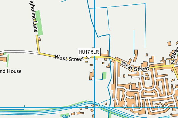 HU17 5LR map - OS VectorMap District (Ordnance Survey) HU17 5LR map - OS VectorMap District (Ordnance Survey)
