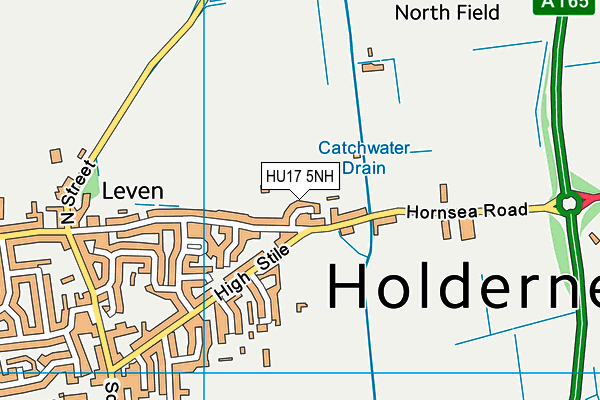 HU17 5NH map - OS VectorMap District (Ordnance Survey) HU17 5NH map - OS VectorMap District (Ordnance Survey)