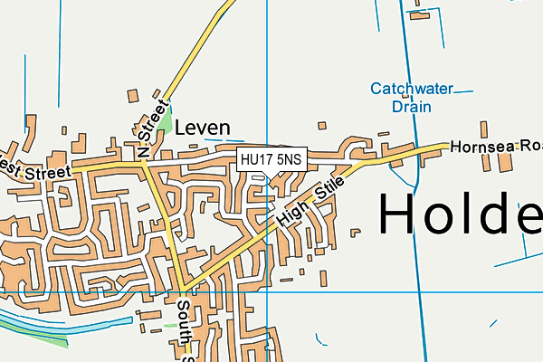 HU17 5NS map - OS VectorMap District (Ordnance Survey) HU17 5NS map - OS VectorMap District (Ordnance Survey)