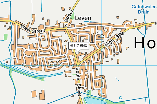 HU17 5NX map - OS VectorMap District (Ordnance Survey) HU17 5NX map - OS VectorMap District (Ordnance Survey)
