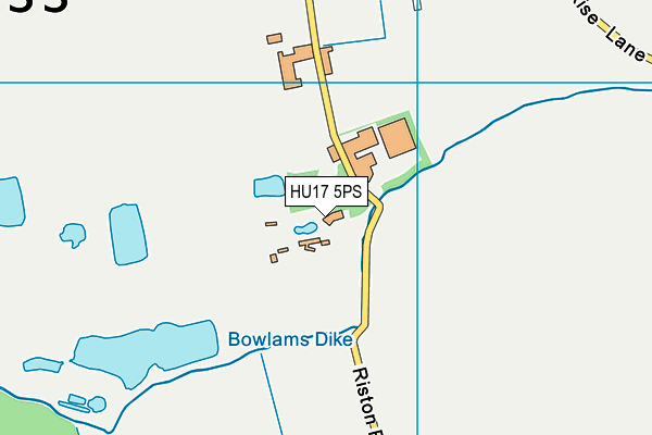 HU17 5PS map - OS VectorMap District (Ordnance Survey) HU17 5PS map - OS VectorMap District (Ordnance Survey)