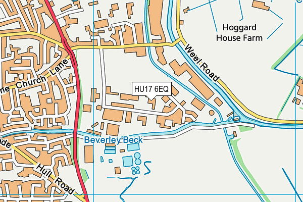 HU17 6EQ map - OS VectorMap District (Ordnance Survey) HU17 6EQ map - OS VectorMap District (Ordnance Survey)