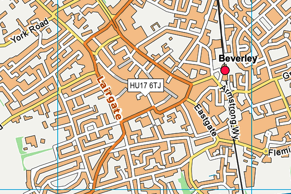 HU17 6TJ map - OS VectorMap District (Ordnance Survey)