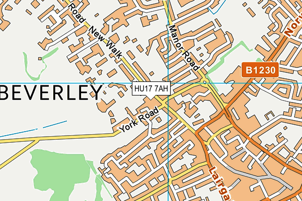 HU17 7AH map - OS VectorMap District (Ordnance Survey) HU17 7AH map - OS VectorMap District (Ordnance Survey)