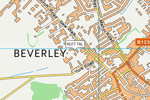 HU17 7AL map - OS VectorMap District (Ordnance Survey) HU17 7AL map - OS VectorMap District (Ordnance Survey)