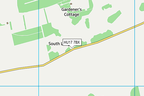 HU17 7BX map - OS VectorMap District (Ordnance Survey) HU17 7BX map - OS VectorMap District (Ordnance Survey)