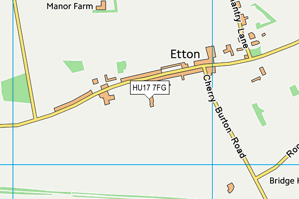 HU17 7FG map - OS VectorMap District (Ordnance Survey) HU17 7FG map - OS VectorMap District (Ordnance Survey)