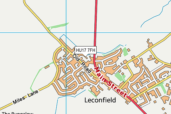 HU17 7FH map - OS VectorMap District (Ordnance Survey) HU17 7FH map - OS VectorMap District (Ordnance Survey)