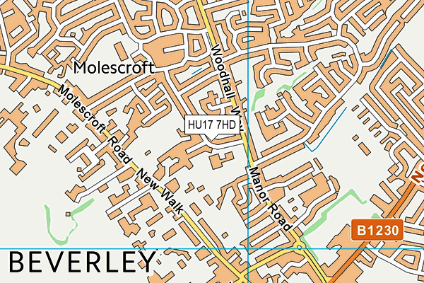 HU17 7HD map - OS VectorMap District (Ordnance Survey) HU17 7HD map - OS VectorMap District (Ordnance Survey)