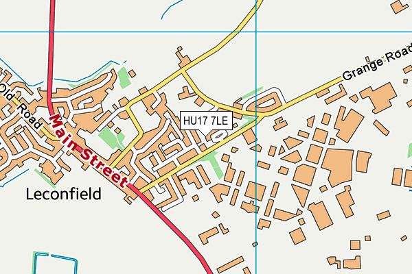 HU17 7LE map - OS VectorMap District (Ordnance Survey) HU17 7LE map - OS VectorMap District (Ordnance Survey)