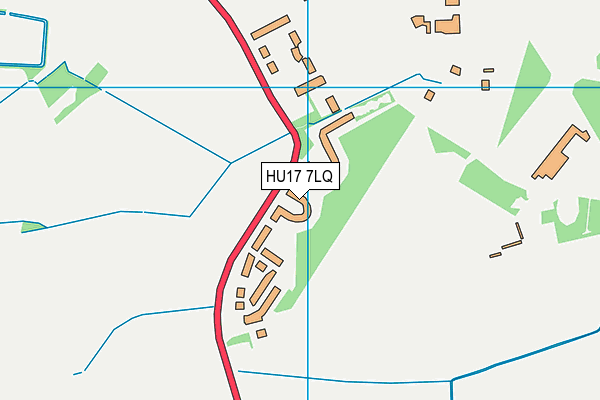 HU17 7LQ map - OS VectorMap District (Ordnance Survey) HU17 7LQ map - OS VectorMap District (Ordnance Survey)