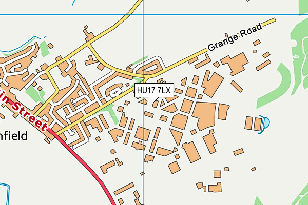 HU17 7LX map - OS VectorMap District (Ordnance Survey) HU17 7LX map - OS VectorMap District (Ordnance Survey)