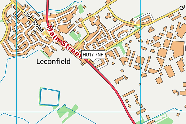 HU17 7NF map - OS VectorMap District (Ordnance Survey) HU17 7NF map - OS VectorMap District (Ordnance Survey)