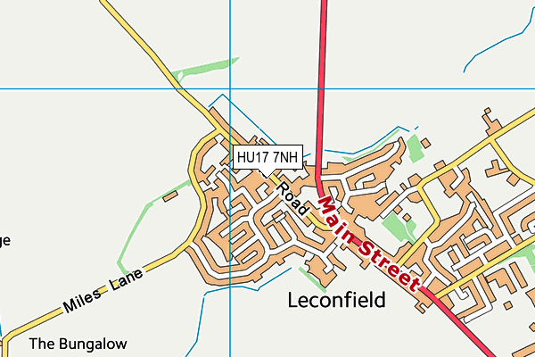 HU17 7NH map - OS VectorMap District (Ordnance Survey) HU17 7NH map - OS VectorMap District (Ordnance Survey)
