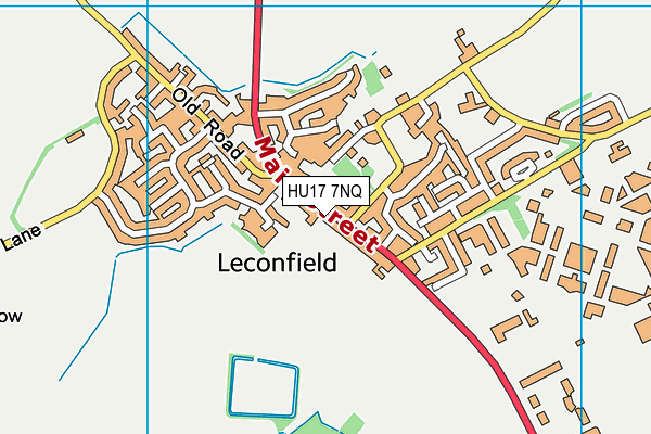 HU17 7NQ map - OS VectorMap District (Ordnance Survey)