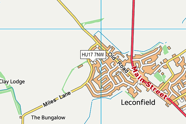 HU17 7NW map - OS VectorMap District (Ordnance Survey) HU17 7NW map - OS VectorMap District (Ordnance Survey)
