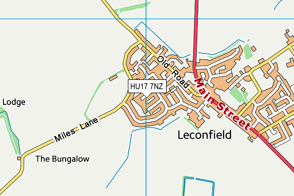 HU17 7NZ map - OS VectorMap District (Ordnance Survey) HU17 7NZ map - OS VectorMap District (Ordnance Survey)