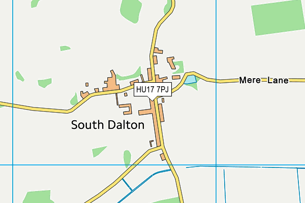 HU17 7PJ map - OS VectorMap District (Ordnance Survey) HU17 7PJ map - OS VectorMap District (Ordnance Survey)