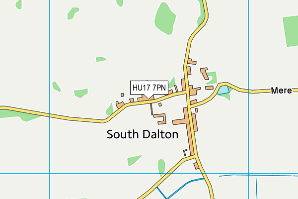 HU17 7PN map - OS VectorMap District (Ordnance Survey) HU17 7PN map - OS VectorMap District (Ordnance Survey)