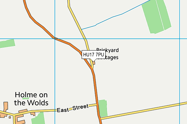 HU17 7PU map - OS VectorMap District (Ordnance Survey) HU17 7PU map - OS VectorMap District (Ordnance Survey)