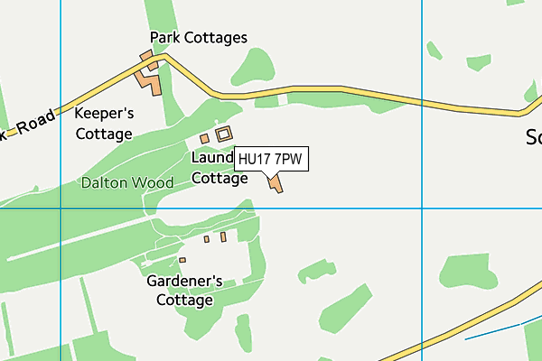 HU17 7PW map - OS VectorMap District (Ordnance Survey) HU17 7PW map - OS VectorMap District (Ordnance Survey)