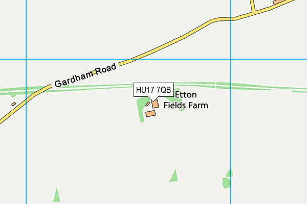 HU17 7QB map - OS VectorMap District (Ordnance Survey) HU17 7QB map - OS VectorMap District (Ordnance Survey)