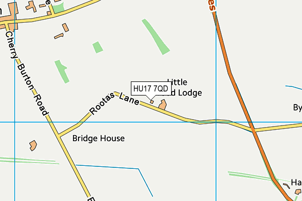 HU17 7QD map - OS VectorMap District (Ordnance Survey) HU17 7QD map - OS VectorMap District (Ordnance Survey)