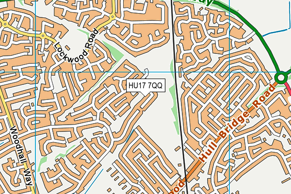 HU17 7QQ map - OS VectorMap District (Ordnance Survey) HU17 7QQ map - OS VectorMap District (Ordnance Survey)