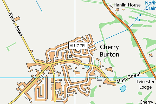 HU17 7RJ map - OS VectorMap District (Ordnance Survey) HU17 7RJ map - OS VectorMap District (Ordnance Survey)
