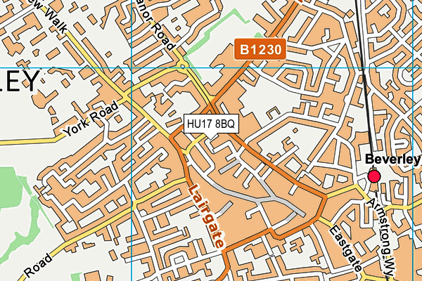 HU17 8BQ map - OS VectorMap District (Ordnance Survey) HU17 8BQ map - OS VectorMap District (Ordnance Survey)