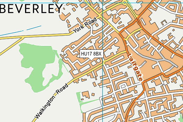HU17 8BX map - OS VectorMap District (Ordnance Survey) HU17 8BX map - OS VectorMap District (Ordnance Survey)