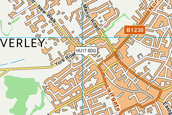 HU17 8DG map - OS VectorMap District (Ordnance Survey) HU17 8DG map - OS VectorMap District (Ordnance Survey)