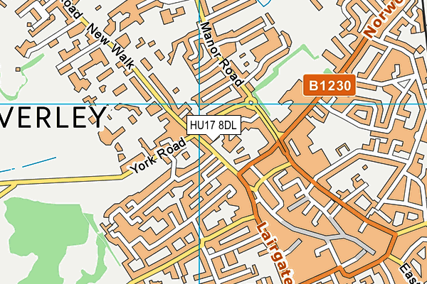 HU17 8DL map - OS VectorMap District (Ordnance Survey) HU17 8DL map - OS VectorMap District (Ordnance Survey)