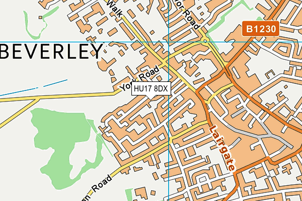 HU17 8DX map - OS VectorMap District (Ordnance Survey) HU17 8DX map - OS VectorMap District (Ordnance Survey)