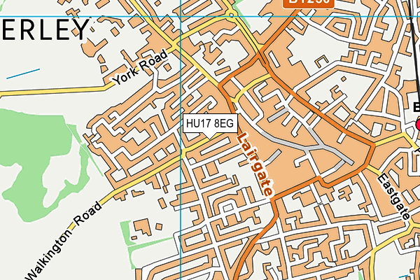 HU17 8EG map - OS VectorMap District (Ordnance Survey) HU17 8EG map - OS VectorMap District (Ordnance Survey)