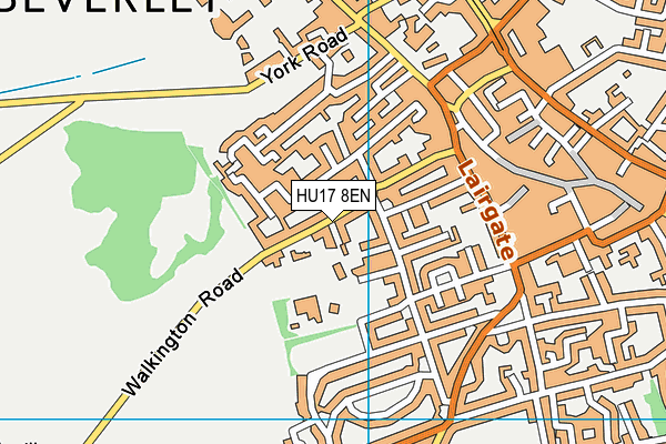HU17 8EN map - OS VectorMap District (Ordnance Survey) HU17 8EN map - OS VectorMap District (Ordnance Survey)
