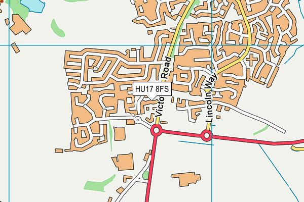 HU17 8FS map - OS VectorMap District (Ordnance Survey) HU17 8FS map - OS VectorMap District (Ordnance Survey)