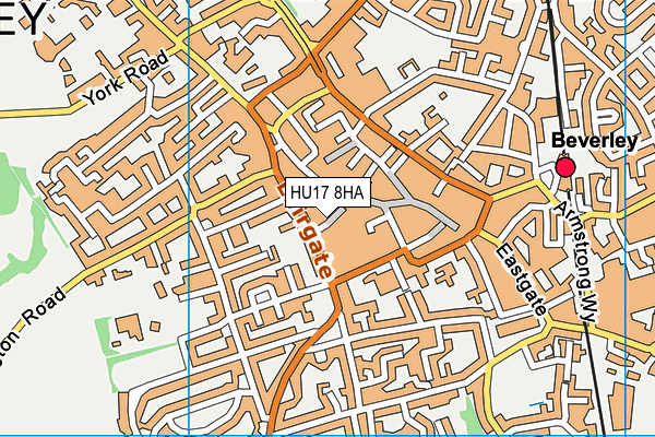 HU17 8HA map - OS VectorMap District (Ordnance Survey) HU17 8HA map - OS VectorMap District (Ordnance Survey)