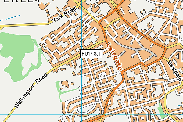 HU17 8JT map - OS VectorMap District (Ordnance Survey) HU17 8JT map - OS VectorMap District (Ordnance Survey)
