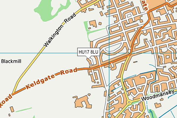 HU17 8LU map - OS VectorMap District (Ordnance Survey) HU17 8LU map - OS VectorMap District (Ordnance Survey)