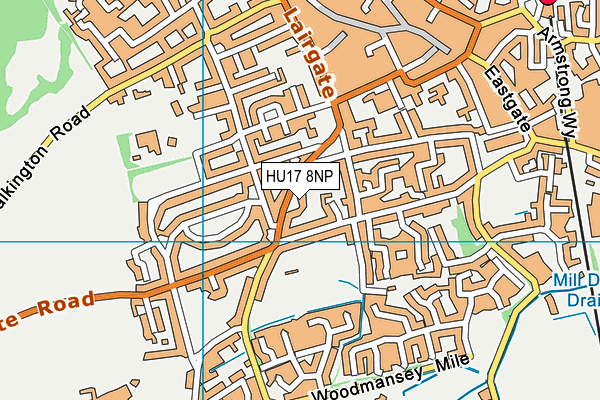 HU17 8NP map - OS VectorMap District (Ordnance Survey) HU17 8NP map - OS VectorMap District (Ordnance Survey)