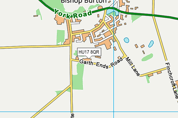 HU17 8QR map - OS VectorMap District (Ordnance Survey) HU17 8QR map - OS VectorMap District (Ordnance Survey)