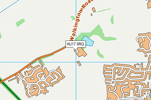 HU17 8RQ map - OS VectorMap District (Ordnance Survey) HU17 8RQ map - OS VectorMap District (Ordnance Survey)