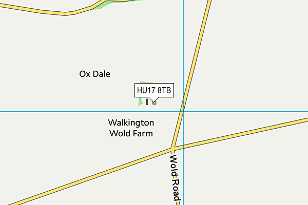 HU17 8TB map - OS VectorMap District (Ordnance Survey)