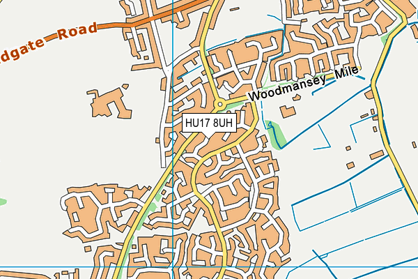 HU17 8UH map - OS VectorMap District (Ordnance Survey) HU17 8UH map - OS VectorMap District (Ordnance Survey)
