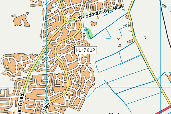 HU17 8UP map - OS VectorMap District (Ordnance Survey) HU17 8UP map - OS VectorMap District (Ordnance Survey)